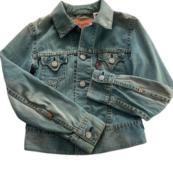 Levi’s Jackets & Blazers - Vintage Levi’s 2004 Women’s 100% Cotton Jean Jacket SZ SM Type 1 Blue Fade